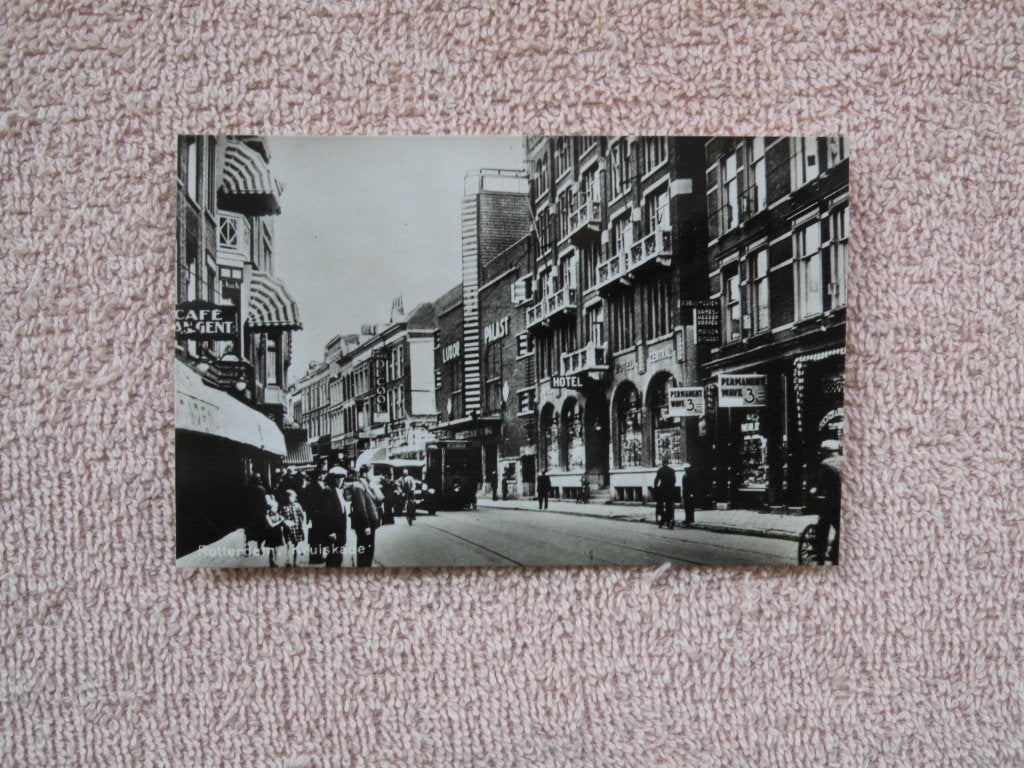 Ansichtkaart Rotterdam, Coolsingel,, Ophalen of Verzenden, 1940 tot 1960, Ongelopen, Zuid-Holland