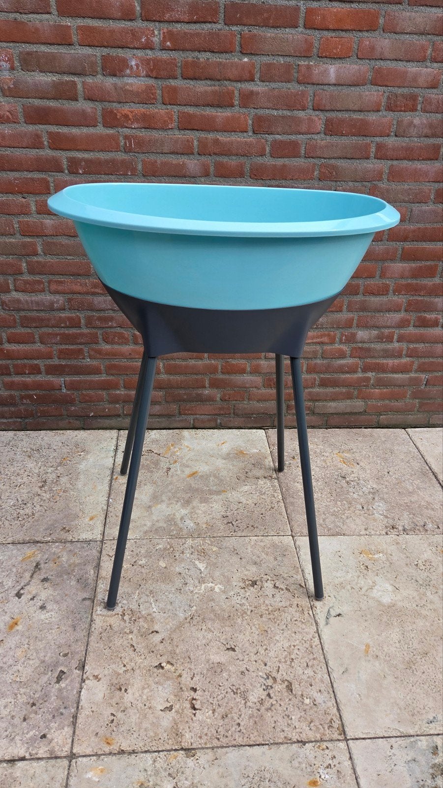 Mintgroen luma baby bad, Zo goed als nieuw, Badje, Standaard, Ophalen