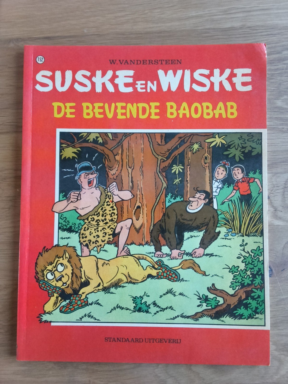 Suske en Wiske 152 De bevende baobab 1/10/1974 VK, Eén stripboek, Ophalen of Verzenden, Zo goed als nieuw