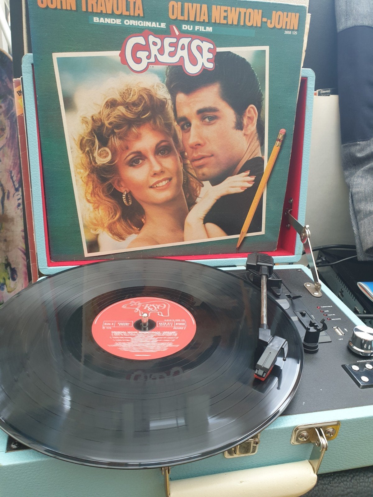 grease lp muziek van de film, Cd's en Dvd's, Ophalen of Verzenden, Zo goed als nieuw, 12 inch