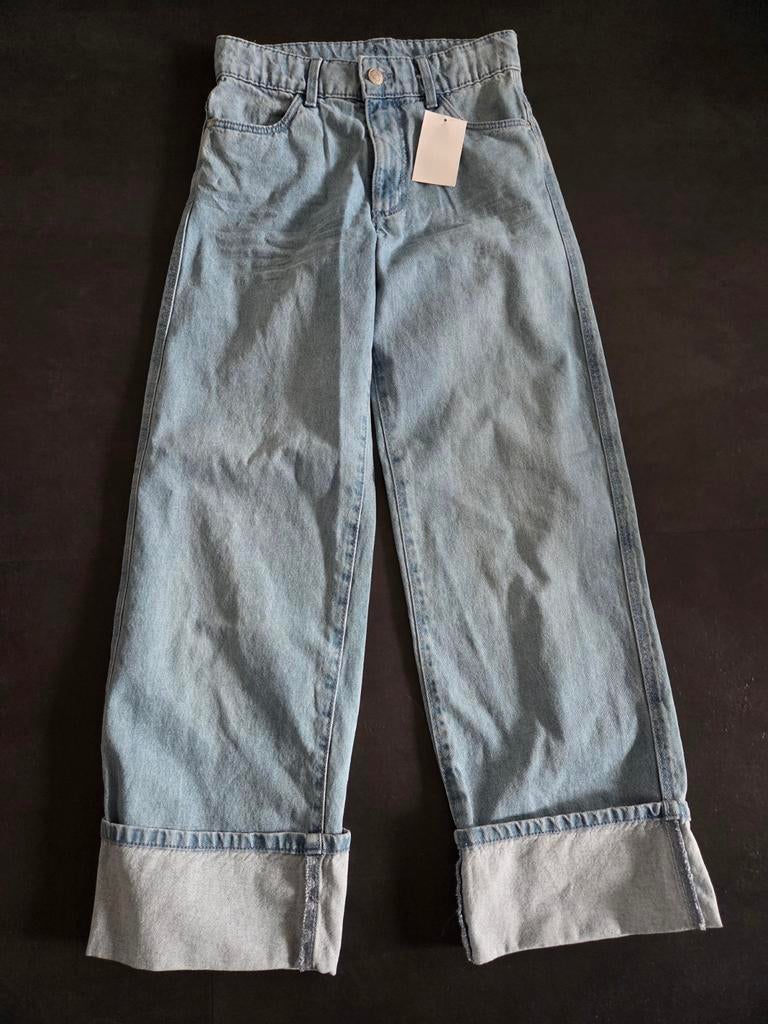 Nieuwe Hema wide leg spijkerbroek 158, Ophalen of Verzenden, Nieuw, Meisje, Broek