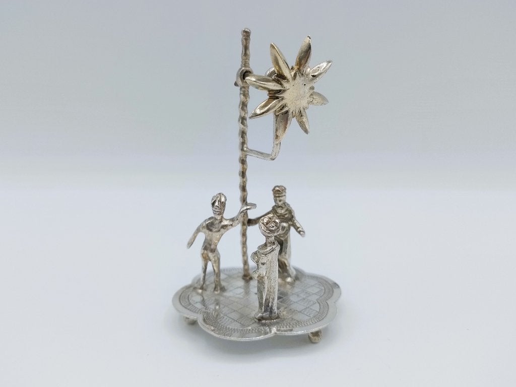 Zilveren miniatuur 3 koningen R. Scheltens Groningen ca.1860, Verzenden, Zilver
