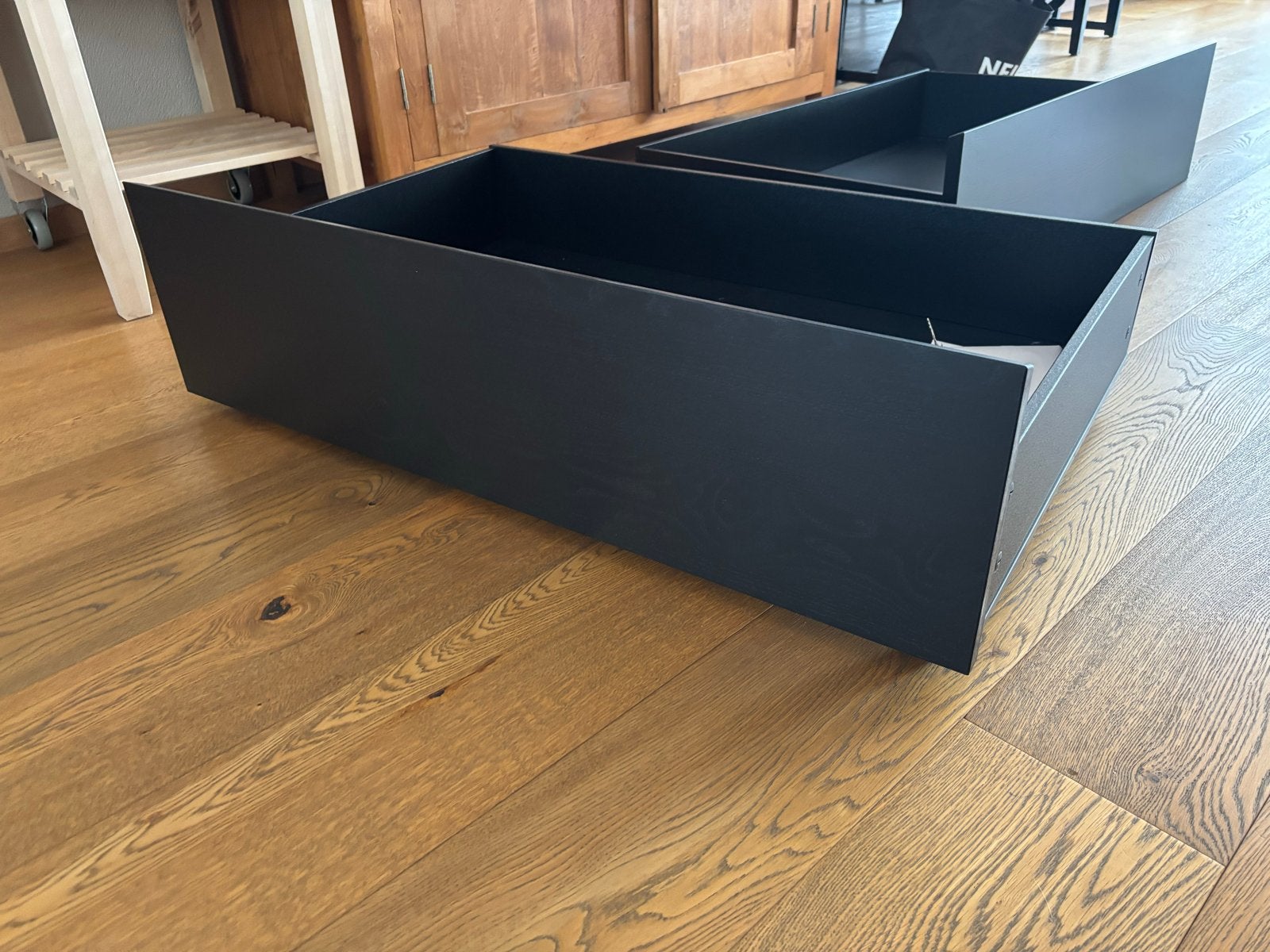 Bedlades MALM bed ikea zwart nieuw (2 stuks), Ophalen, Overige materialen, 1 of 2 laden, 50 tot 100 cm