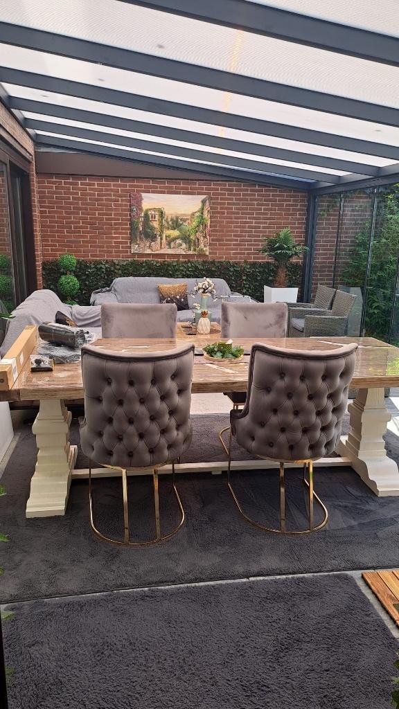 Eettafel 250 cm, Huis en Inrichting, Tafels | Eettafels, Ophalen of Verzenden, Rechthoekig, 200 cm of meer, 100 tot 150 cm