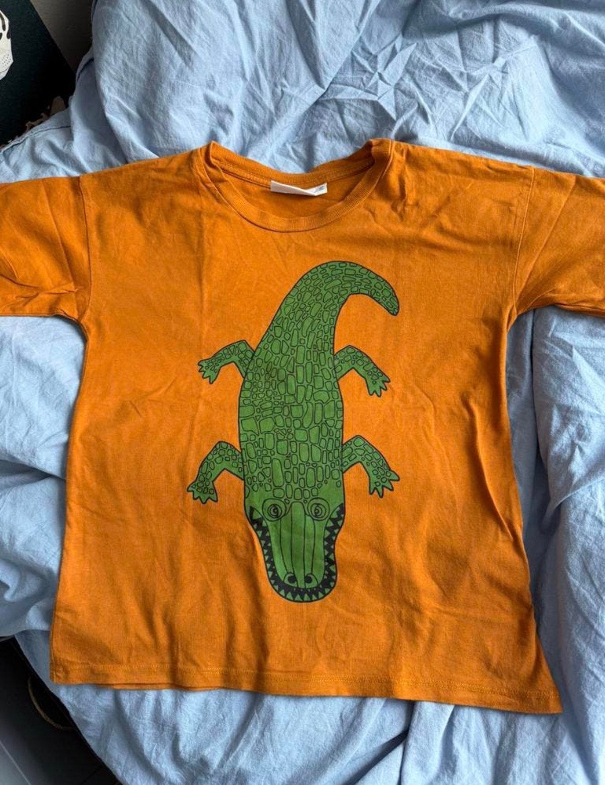 Mini rodini krokodil shirt als nieuw maat 140, Kinderen en Baby's, Ophalen of Verzenden, Zo goed als nieuw, Jongen of Meisje, Shirt of Longsleeve