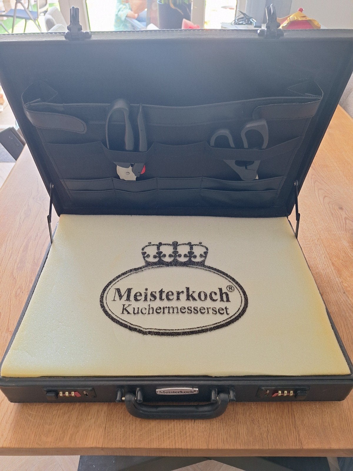 Meisterkoch 23-delige complete keukenmessenset in koffer, Ophalen, Nieuw, Rvs of Chroom, Bestekset