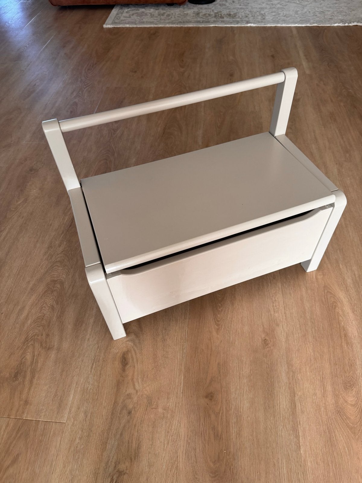 H&M Home Kinder Klepbankje Taupe - Opbergbankje, Ophalen, Gebruikt, Stoel