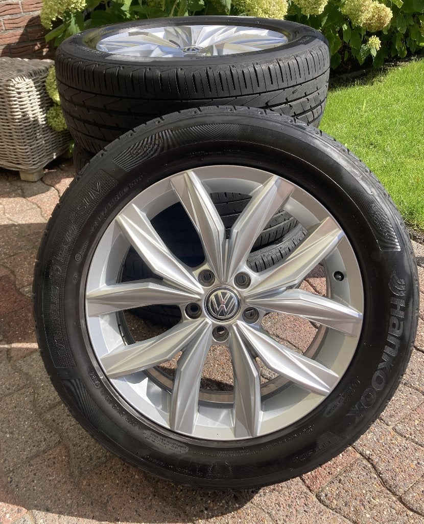 Org Volkswagen Kingstone velgen met zomer banden., Auto-onderdelen, Ophalen, 18 inch, Gebruikt, Banden en Velgen