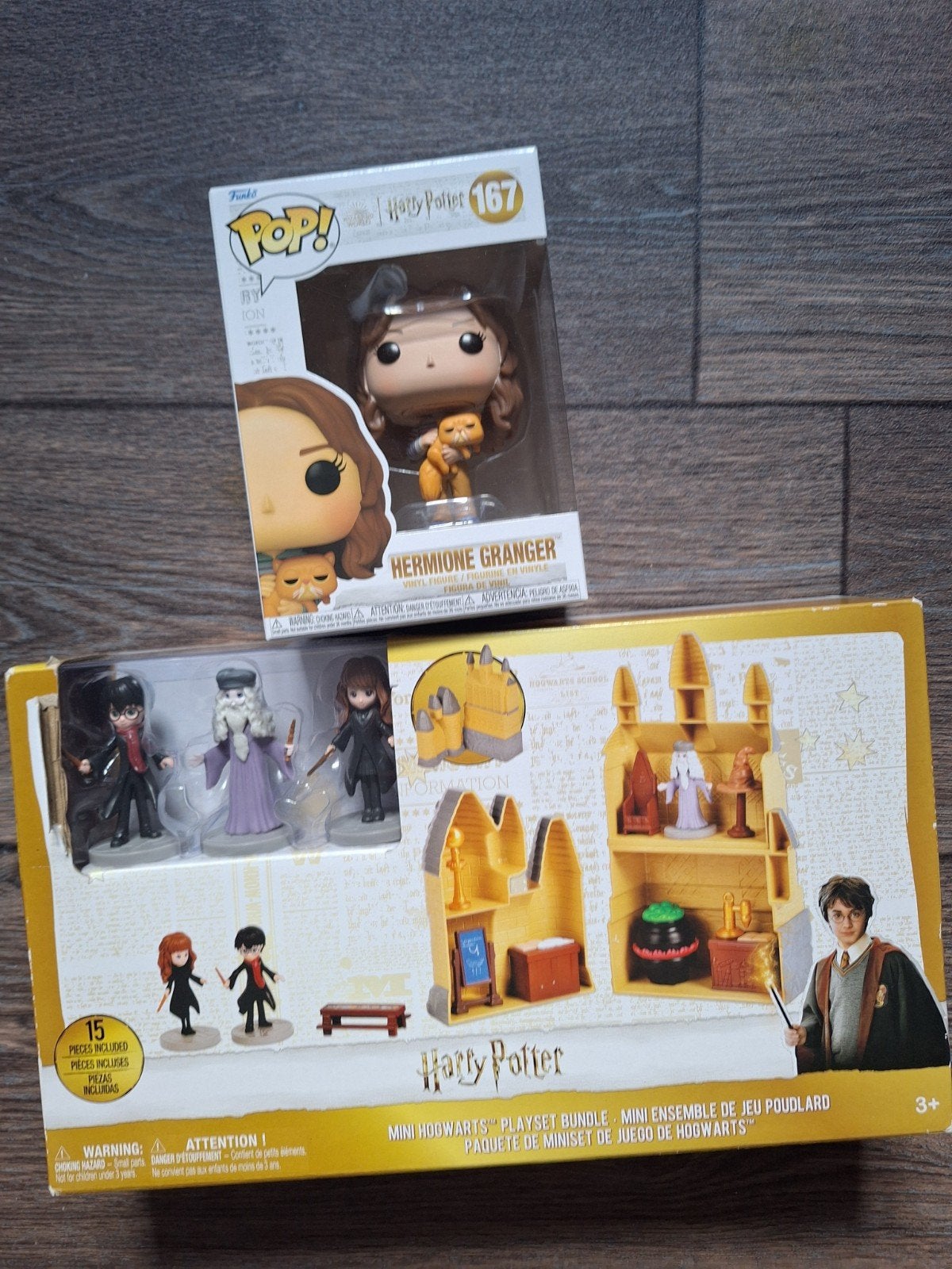 Harry Potter Funko Pop Hermelien Griffel & Hogwarts Speelset, Ophalen of Verzenden, Nieuw