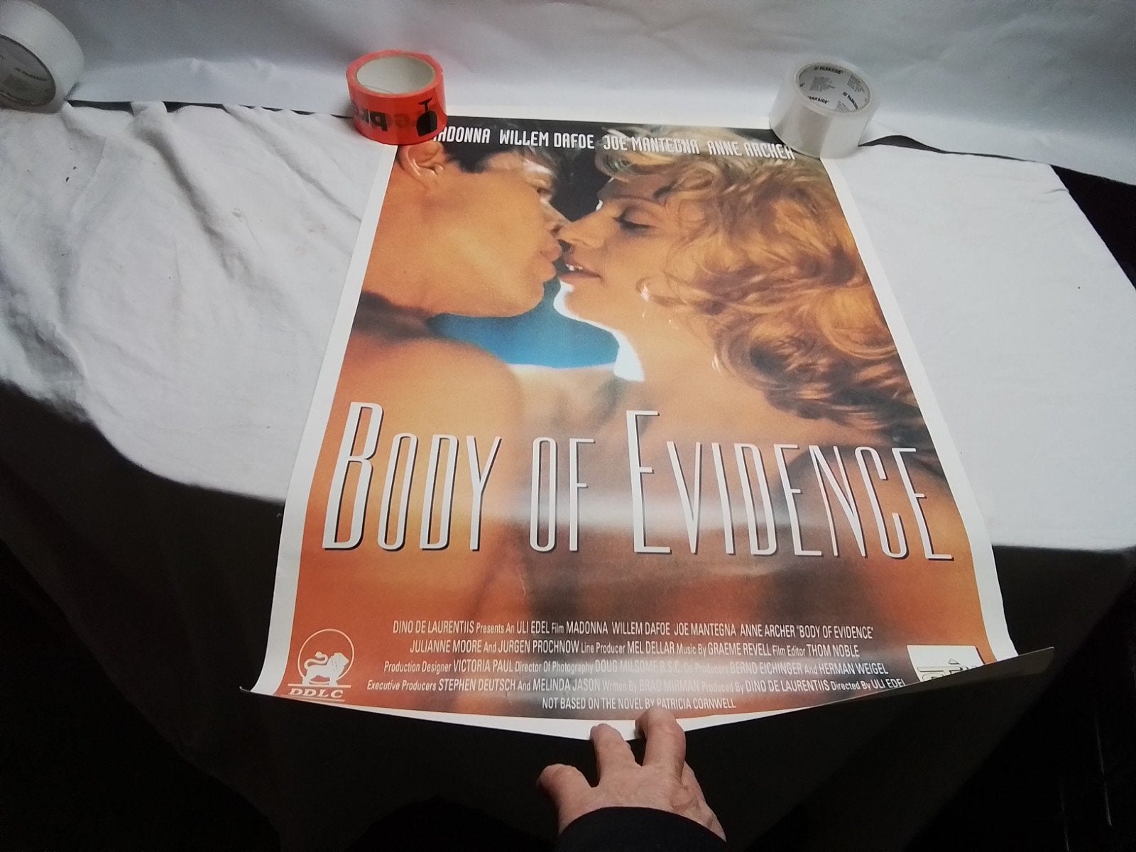 Body of Evidence Film Poster Madonna Willem Dafoe 1993, Verzamelen, Posters, Ophalen of Verzenden, A1 t/m A3, Film en Tv, Rechthoekig Staand