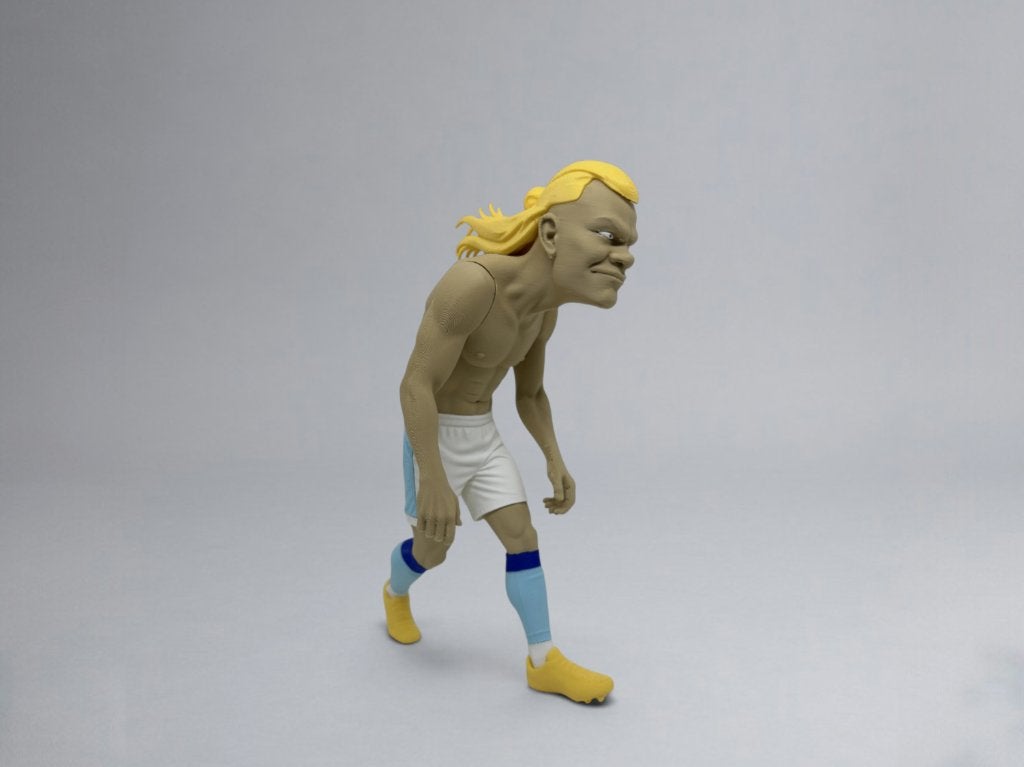 Erling Haaland Meme – Goal Machine Figurine – 30 cm, Ophalen of Verzenden, Nieuw, Fantasy