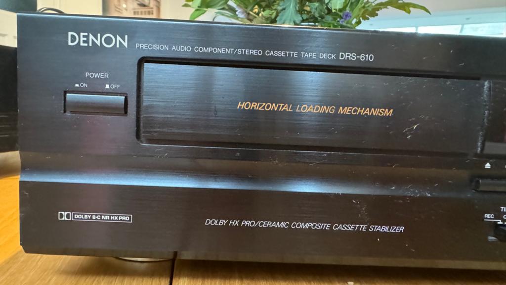 Denon DRS-610 Cassettedeck - Horizontale Lade, Audio, Tv en Foto, Cassettedecks, Ophalen of Verzenden, Enkel, Denon, Tiptoetsen