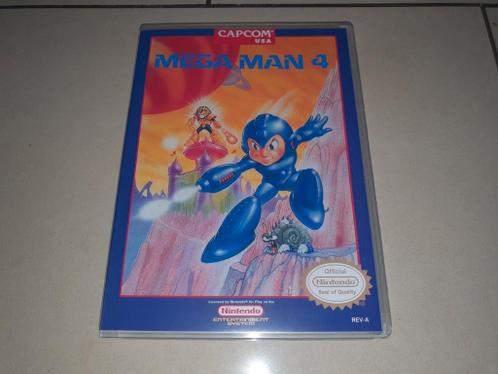 Mega Man 4 NES Game Case, Spelcomputers en Games, Games | Nintendo NES, Avontuur en Actie, Verzenden, 1 speler, Zo goed als nieuw