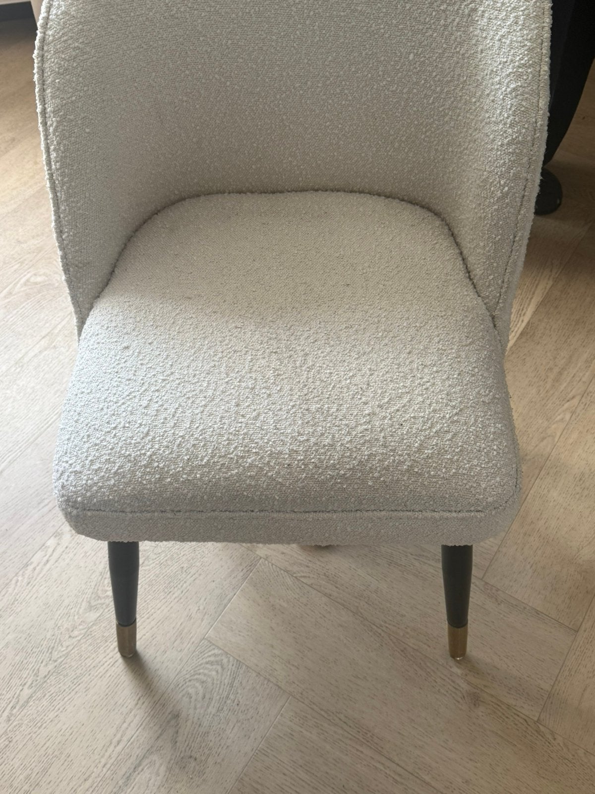 3 x teddy stoelen, Ophalen of Verzenden, Zo goed als nieuw, Wit