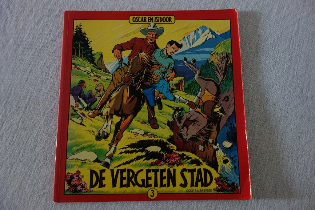 Stripboek. De vergeten stad. Oscar en Isidoor, Eén stripboek, Ophalen of Verzenden, Gelezen