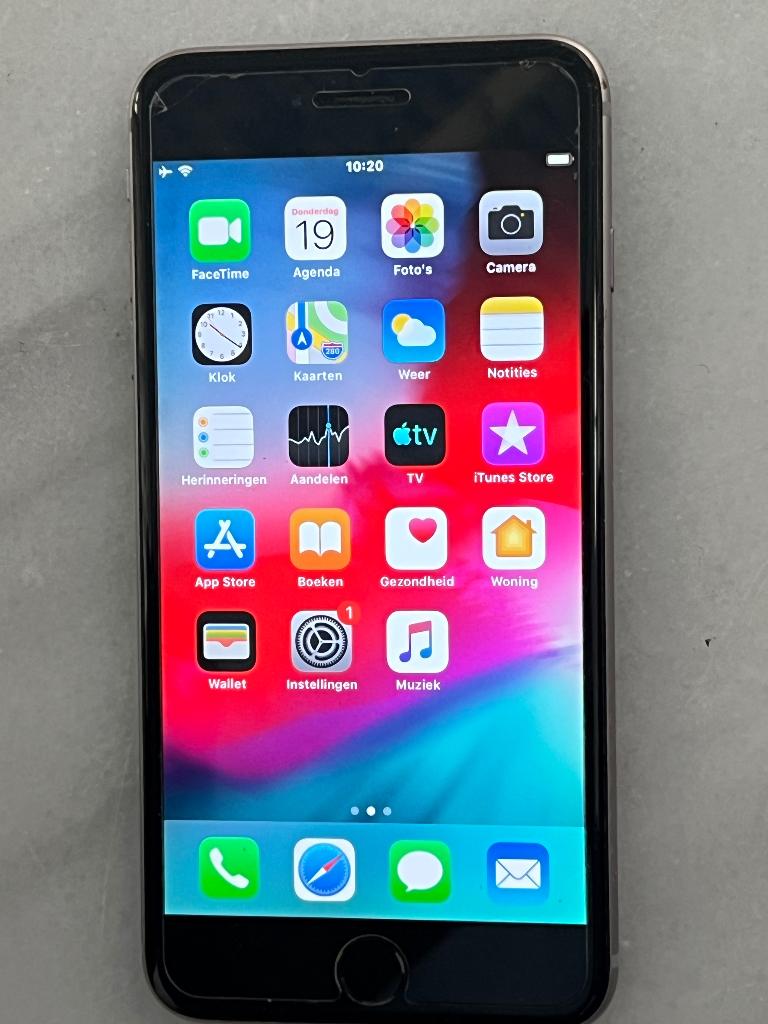 Iphon 6 + 128 gb, Telecommunicatie, Mobiele telefoons | Apple iPhone, 128 GB, Ophalen of Verzenden, Zo goed als nieuw, Grijs
