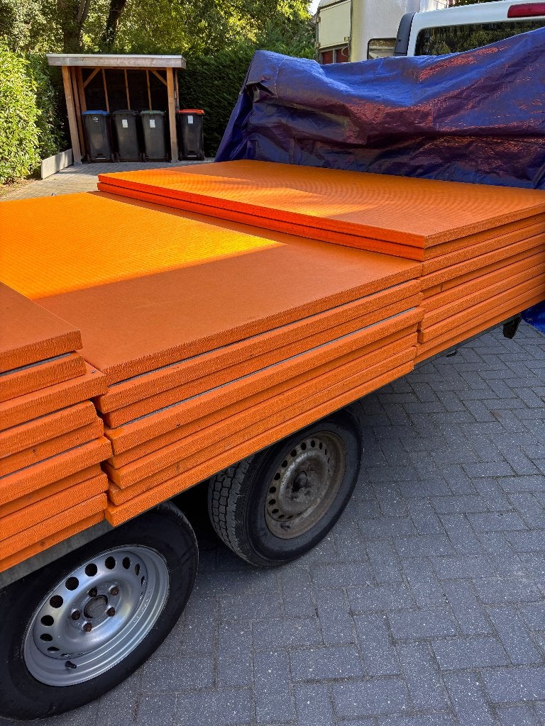 judomatten 200 x 100 x 4 cm blauwe en oranje zeer mooi, Maat XS of kleiner, Ophalen, Gebruikt, Overige