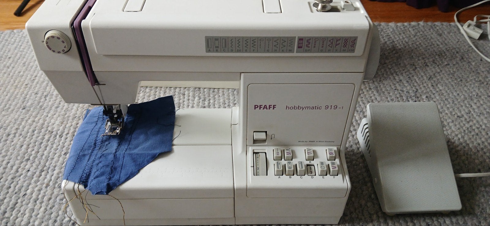 Pfaff hobbymatic 919-1 naaimachine, Hobby en Vrije tijd, Naaimachines en Toebehoren, Ophalen of Verzenden, Naaimachine, Industrieel
