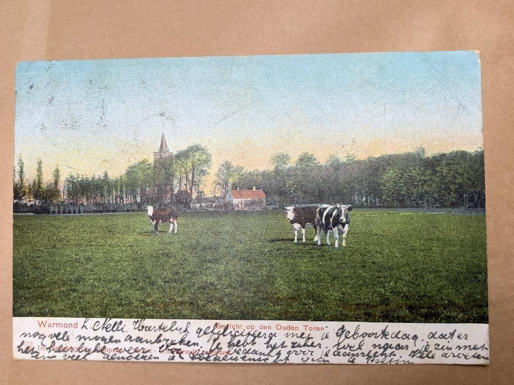 Warmond 1904, Ophalen of Verzenden, Voor 1920, Gelopen, Zuid-Holland