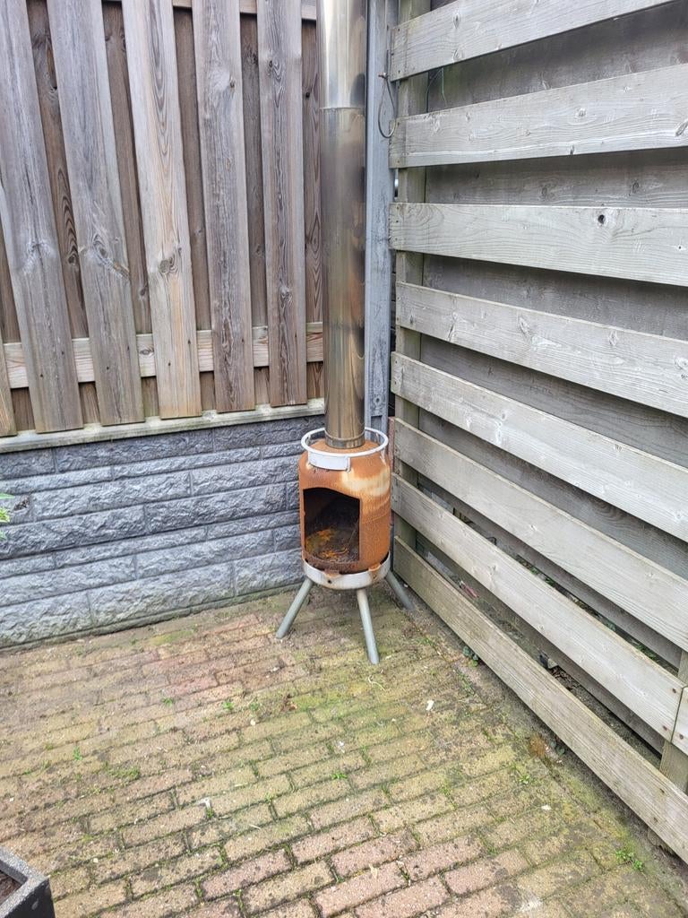 Tuinhaard van gasfles, Tuin en Terras, Tuinhaarden, Ophalen, Gebruikt