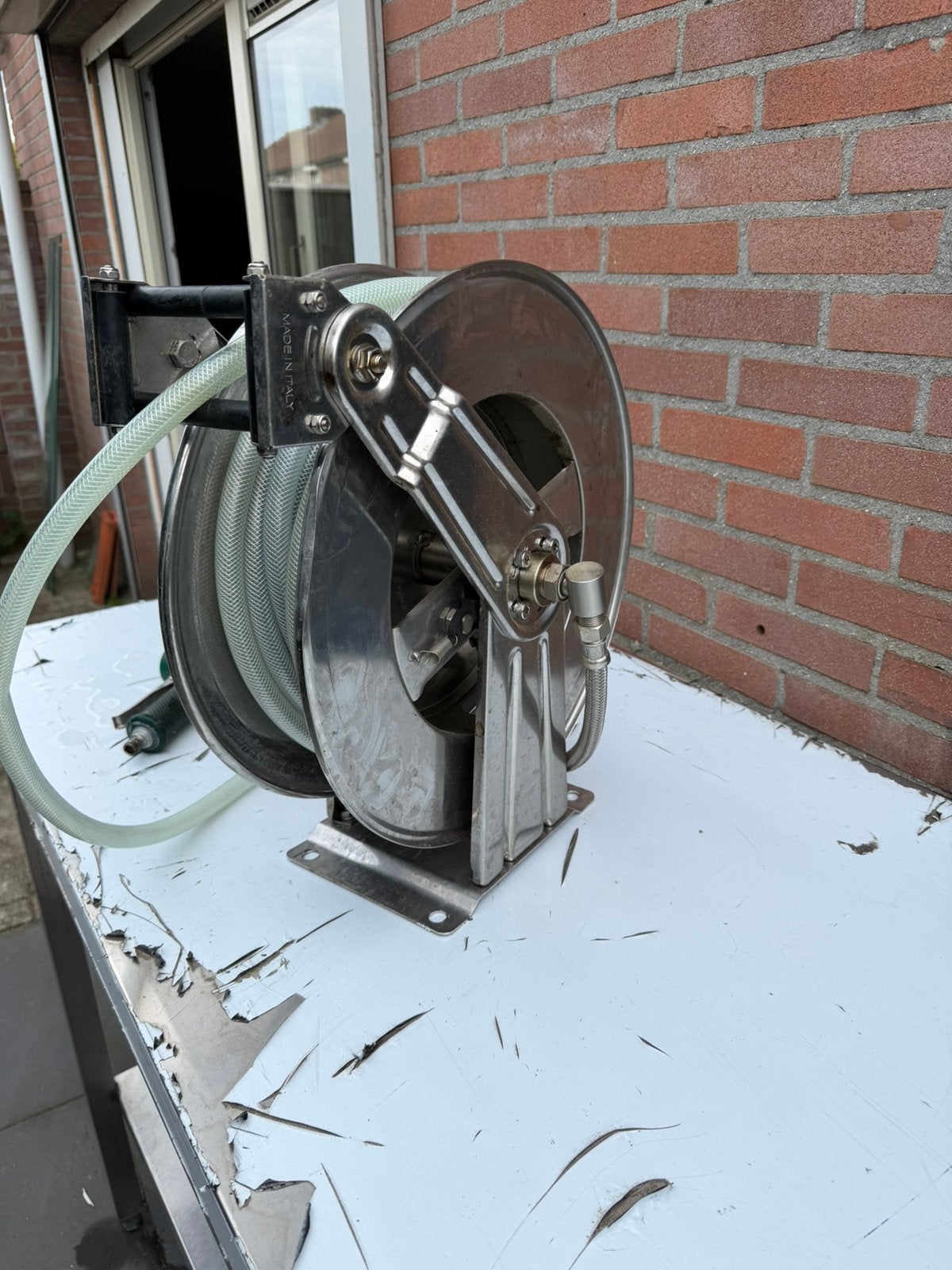 Rvs slanghaspel, Ophalen of Verzenden, RVS Meubilair