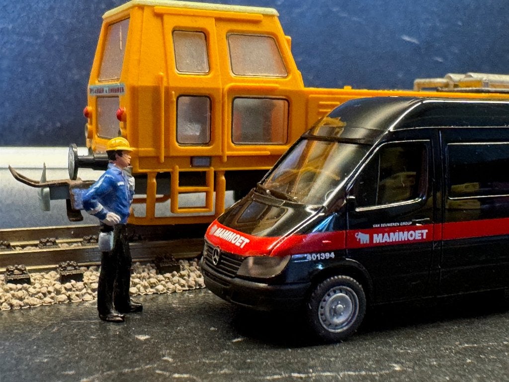 DB-0410: Plasser & Theurer onderhoudmachine op transport, Ophalen of Verzenden, Zo goed als nieuw, Overige typen, Overige merken