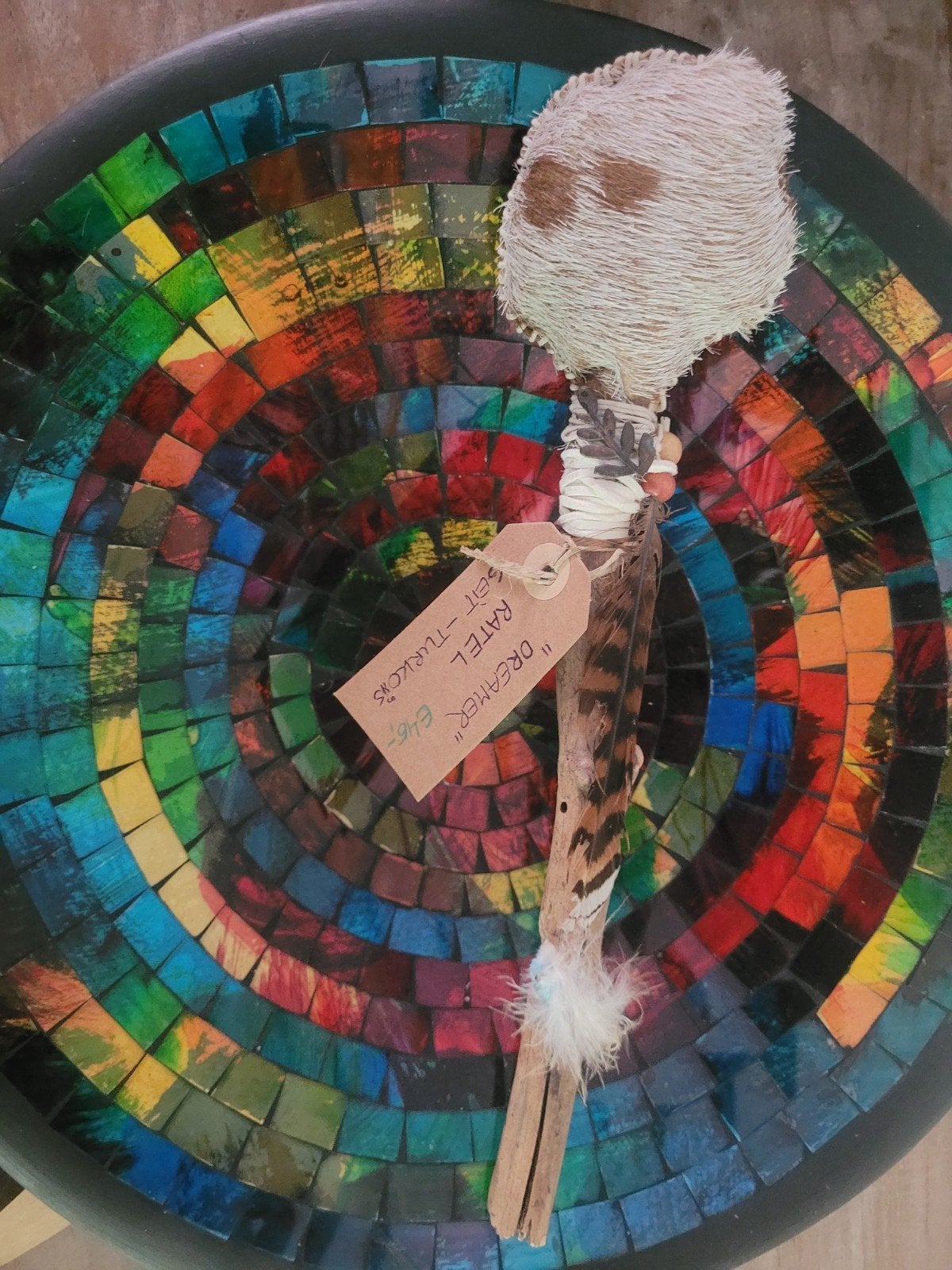 Ratel geit "DREAMER" (krachtvoorwerp als sjamanendrum), Nieuw, Ophalen of Verzenden, Melodische percussie, Nvt