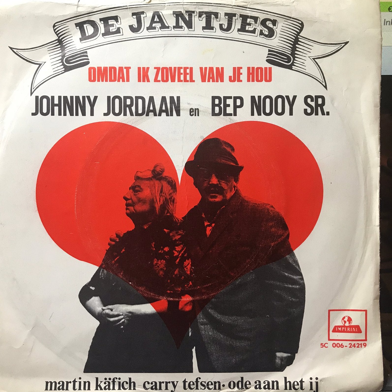 De Jantjes - Omdat ik zo van je hou, Ophalen of Verzenden