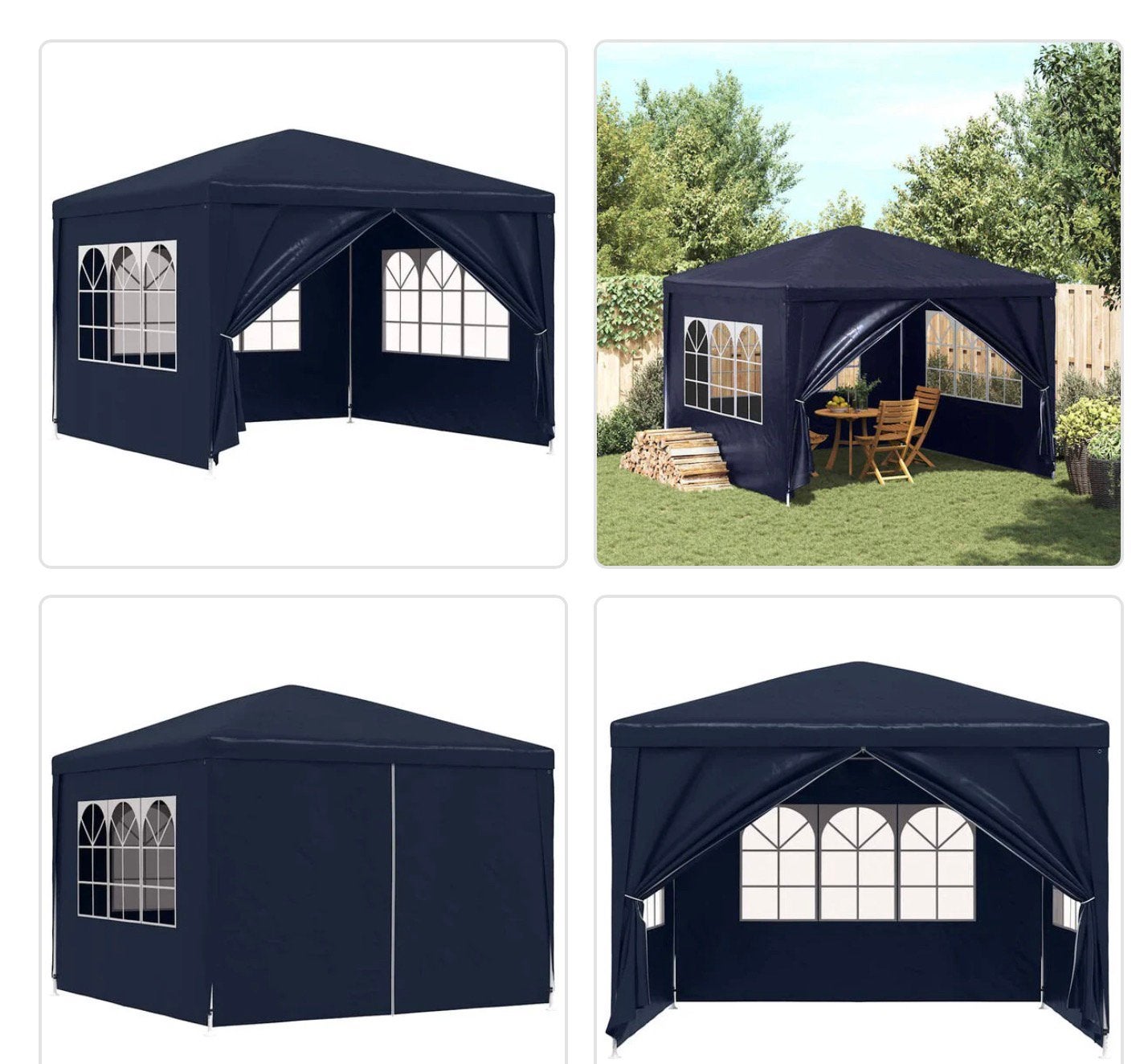 Partytent, Ophalen, Opvouwbaar, Partytent, Minder dan 4 meter