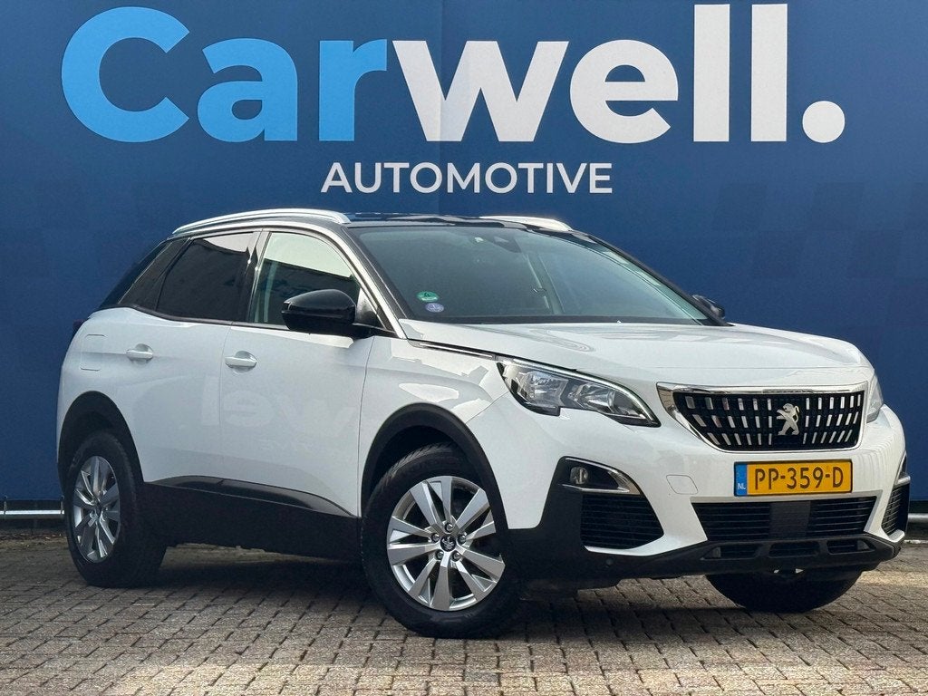 Peugeot 3008 1.2 PureTech Executive DistributieVV,2e Eigenaa, Auto's, Stof, Gebruikt, 1199 cc, Wit