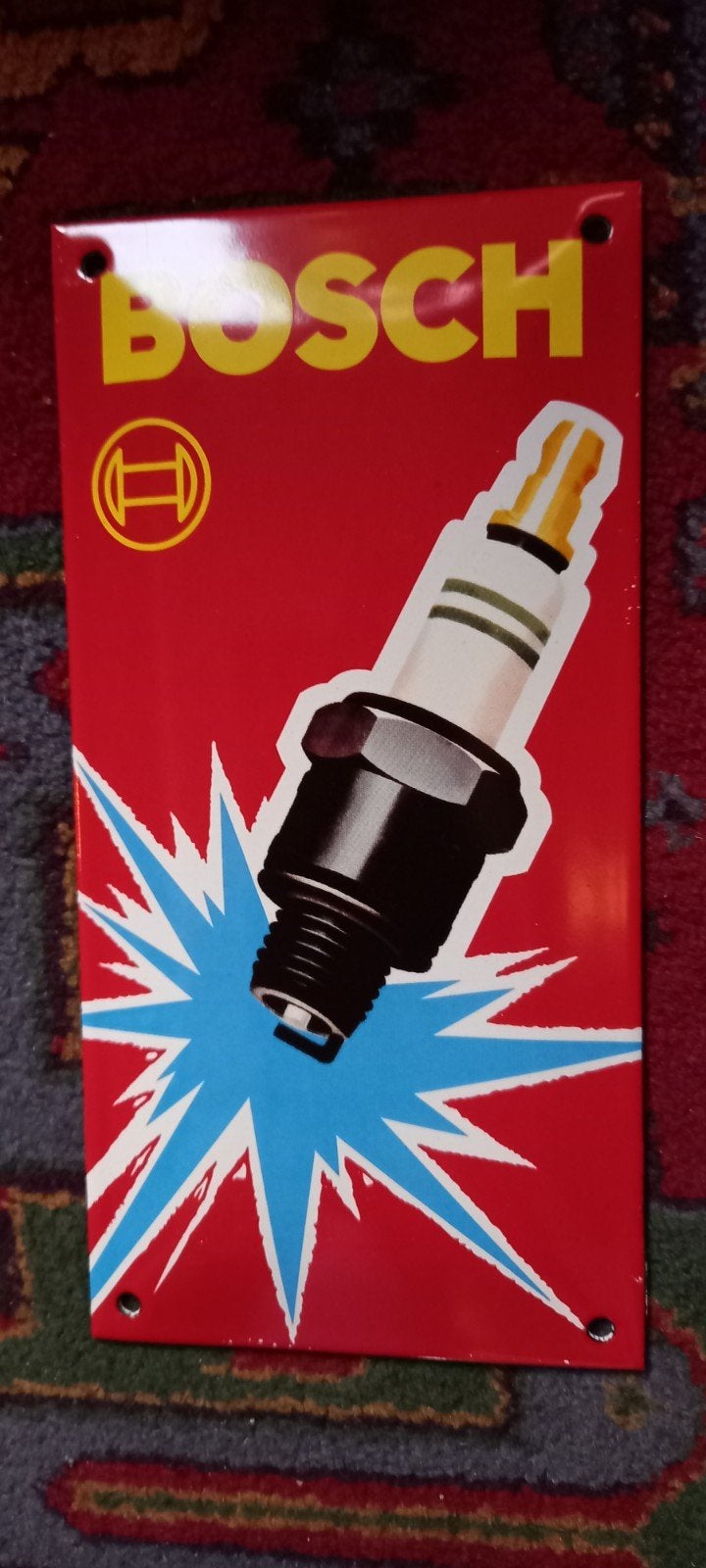 echt emaille reclame bordje zie foto, Ophalen of Verzenden, Reclamebord