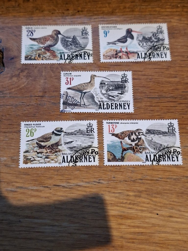 Alderney gestempeld - nr. 13 - 17, Ophalen of Verzenden, Gestempeld