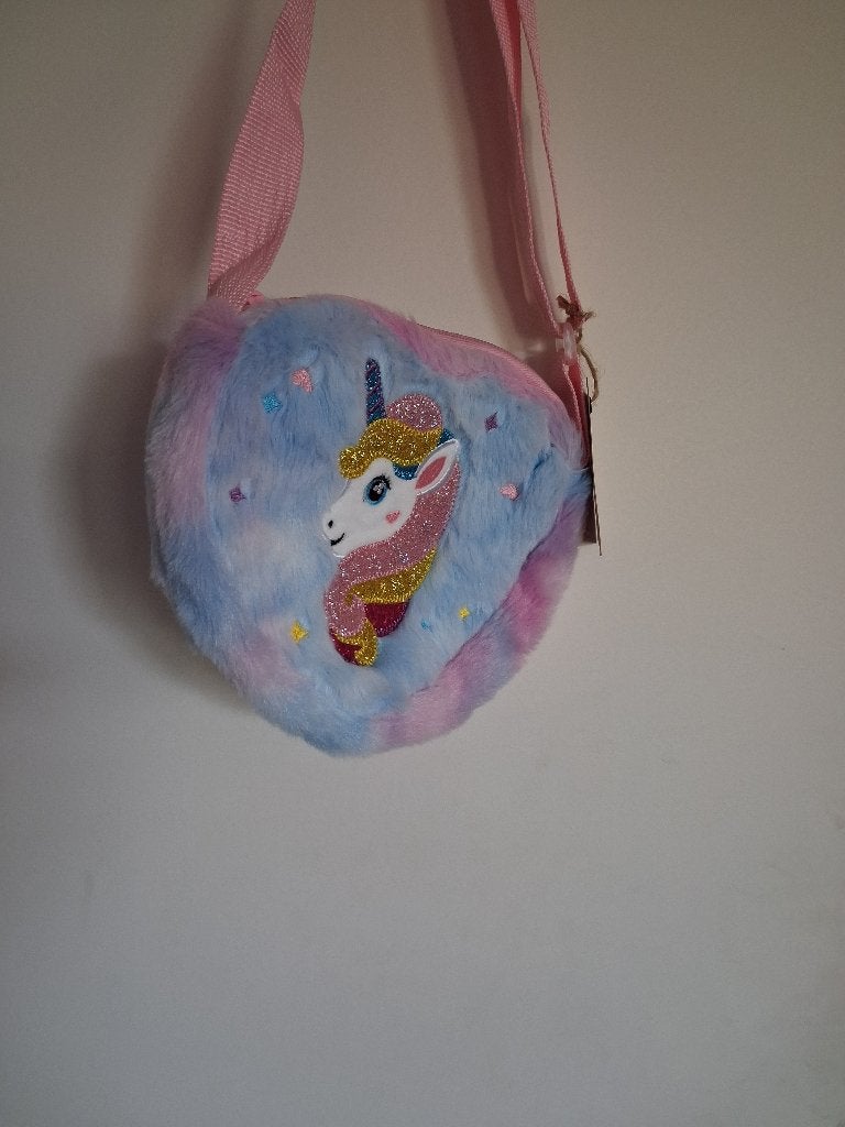 eenhoorn tasje blauw gekleurd, Blauw, Verzenden, Tas, Nieuw