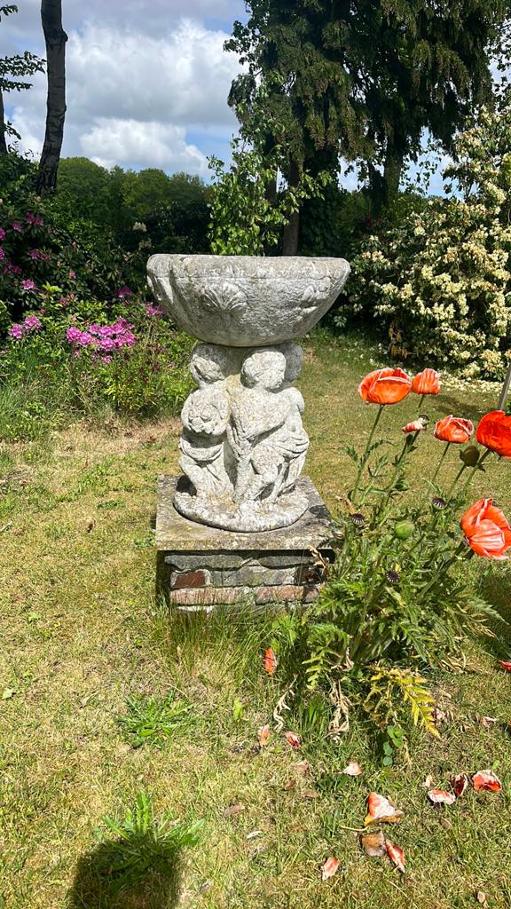 Mooi grieks tuinbeeld, Tuin en Terras, Tuinbeelden, Ophalen, Gebruikt, Steen, Engelenbeeld