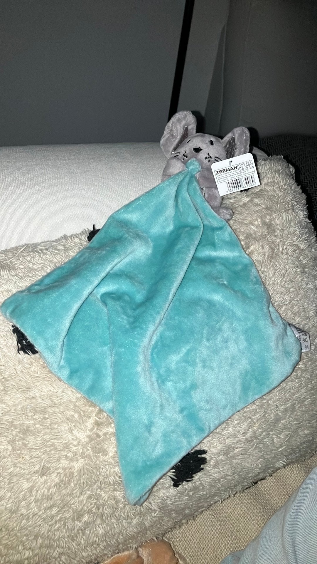 Zeeman muis knuffeldoekje, Muis, Nieuw, Ophalen of Verzenden, Middelgroot (20 tot 80 cm)