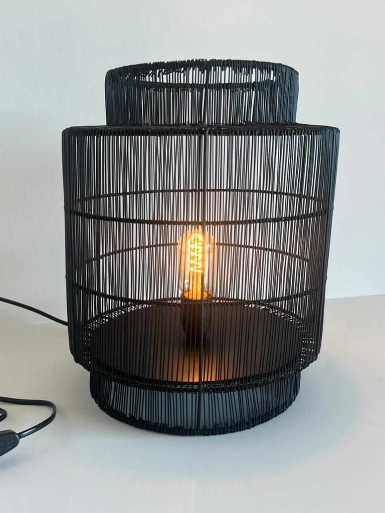 Metalen tafellamp zwart Karwei, Ophalen of Verzenden, Metaal, Minder dan 50 cm