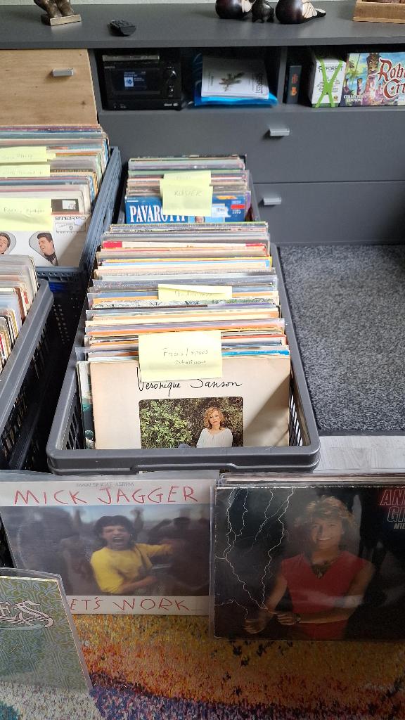 te koop: grote partij LP's en Singels + 3 draaitafels., Originele persing, Ophalen, Gebruikt, Overige formaten