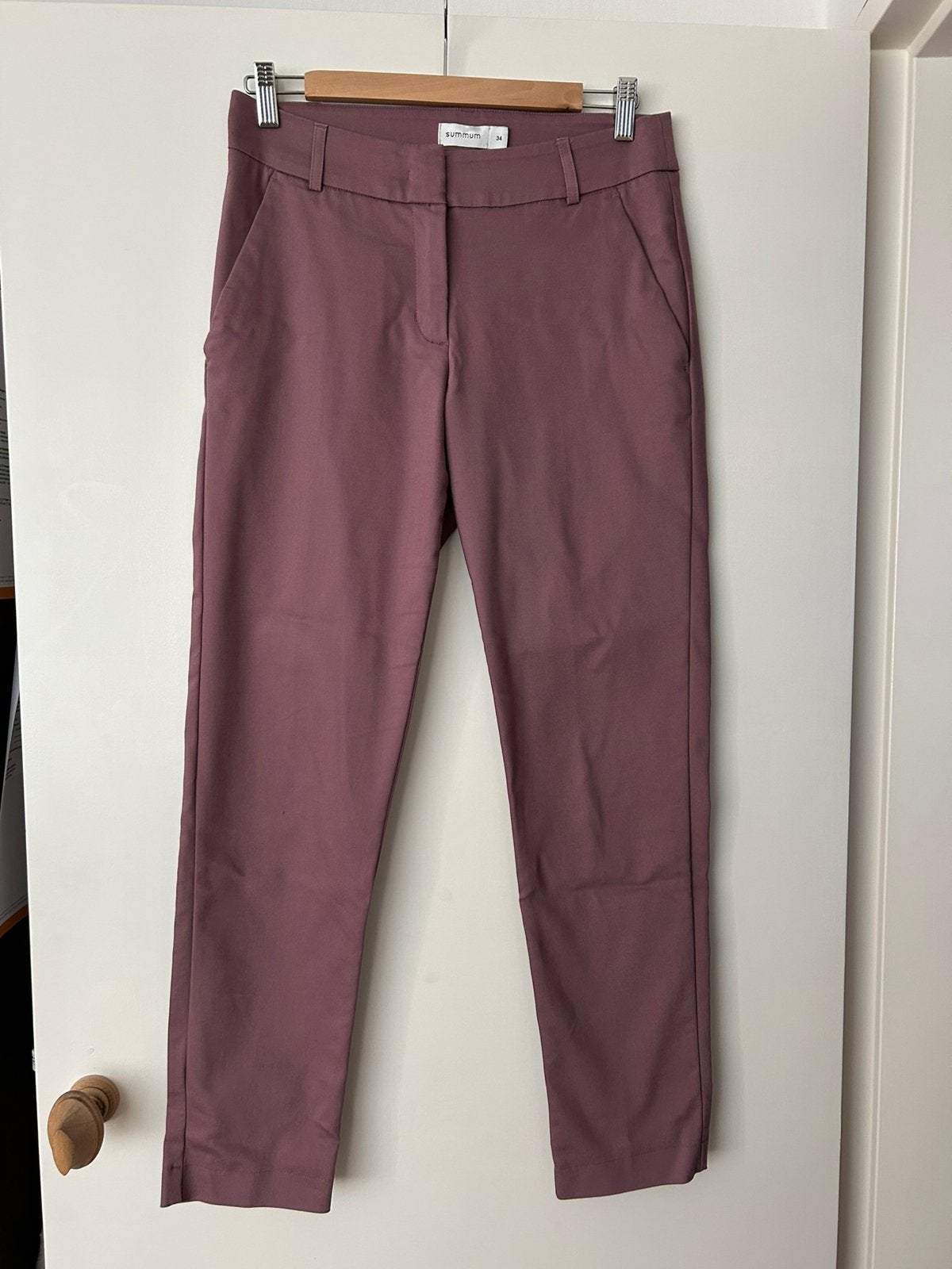 Broek, maat 34, Summum, paars, Paars, Ophalen of Verzenden, Zo goed als nieuw, Maat 34 (XS) of kleiner