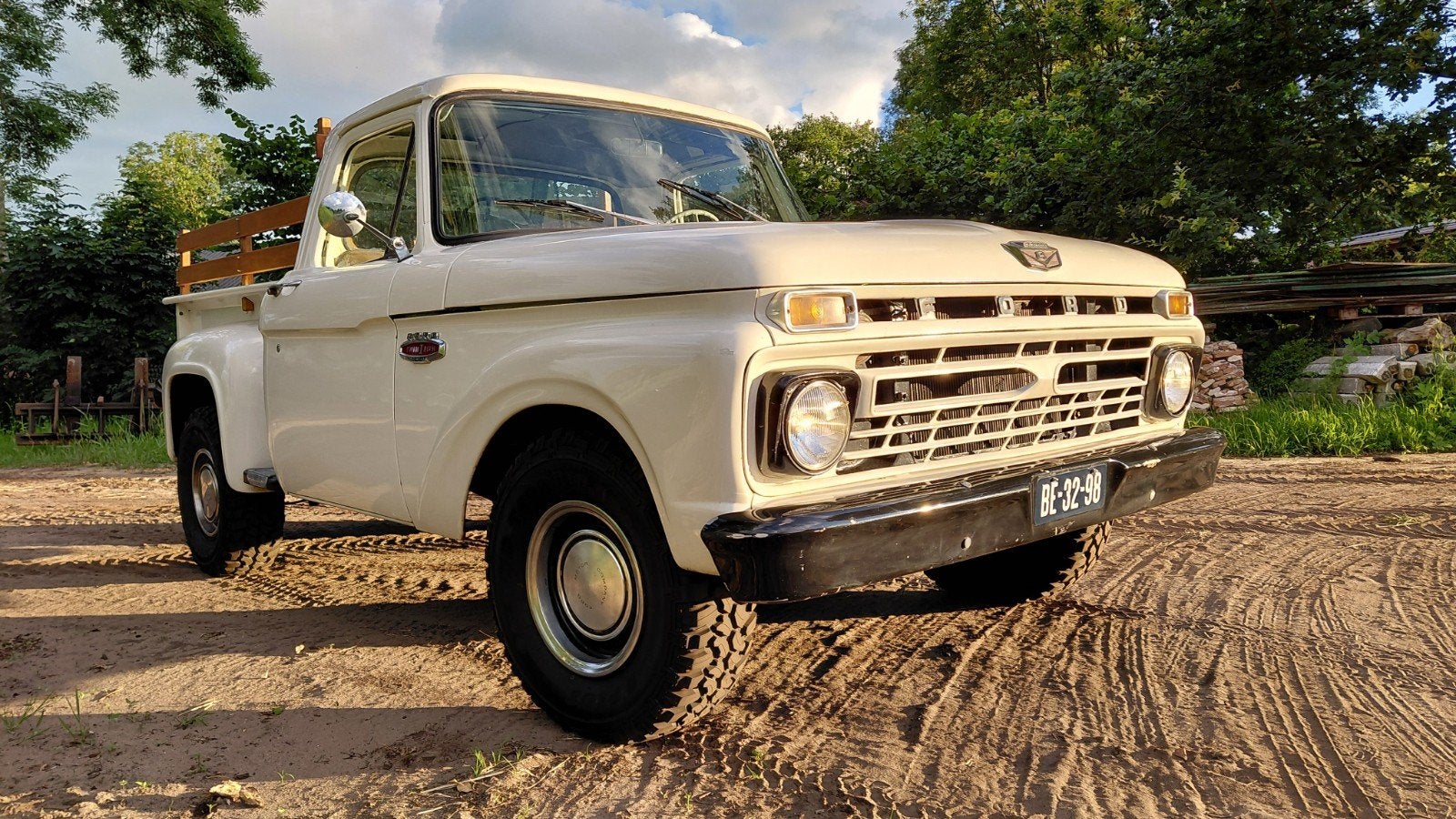 Ford f100 stepside 1966 v8 lpg, Automaat, Achterwielaandrijving, 8 cilinders, Beige