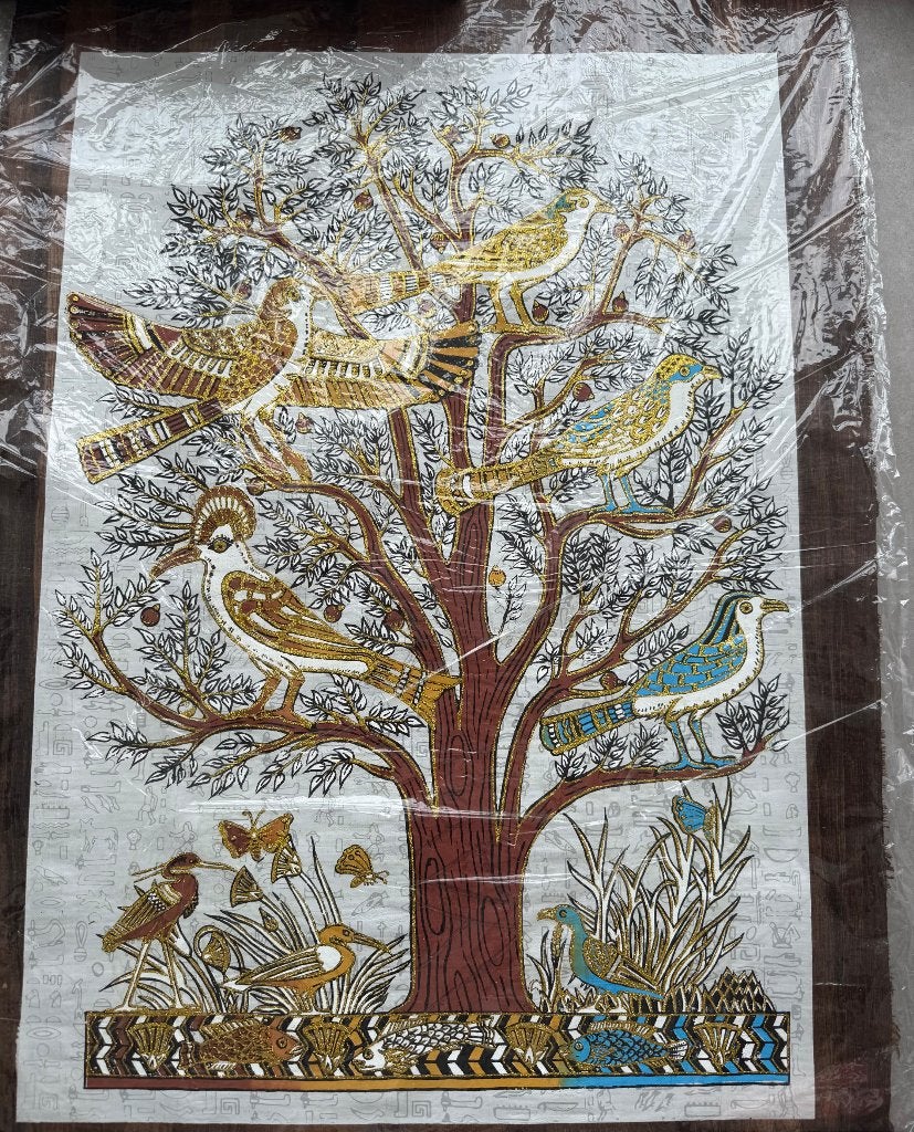 Tree of Life Egyptian papyrus 95 cm x 65 cm (LxB), Ophalen of Verzenden