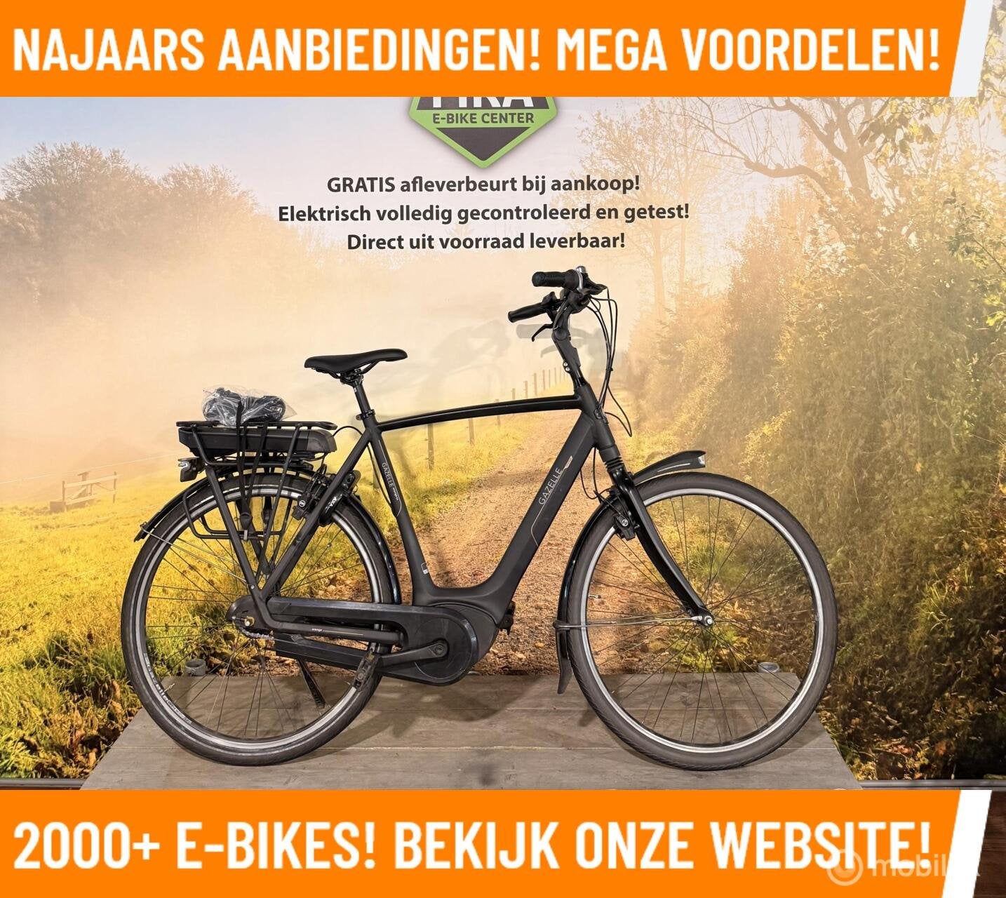 Gazelle Orange C8 Elektrische fiets met BOSCH midden motor!, Fietsen en Brommers, Zo goed als nieuw, 50 km per accu of meer, Gazelle