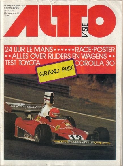 Autovisie 13 1975 : Formule 1 Nederland - Toyota Corolla, Ophalen of Verzenden, Gelezen, Algemeen