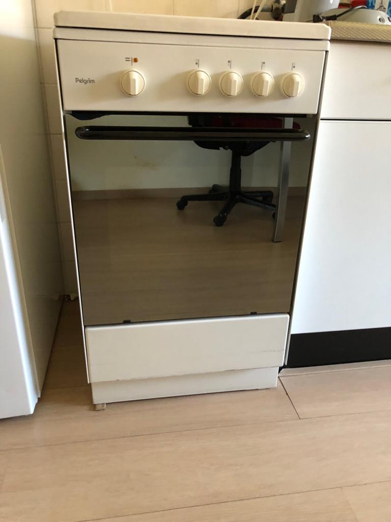 Pelgrim gasfornuis met oven - Vrijstaand, Witgoed en Apparatuur, Fornuizen, Ophalen, Gebruikt, 4 kookzones, Gas
