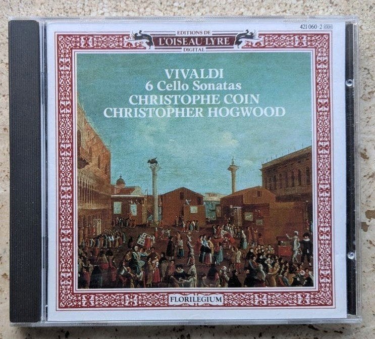 Vivaldi - 6 Cello Sonatas - Coin, Hogwood (CD), Ophalen of Verzenden, Vivaldi, Inclusief boekje, Kamermuziek