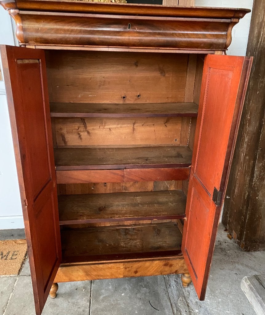 Charmante oude kast - opknapper, Huis en Inrichting, Ophalen, Gebruikt, Klassiek, Antiek, Met lade(s)