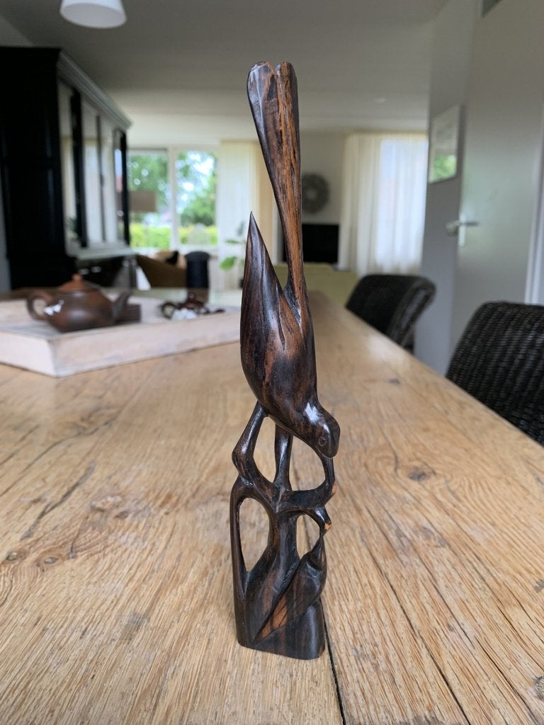 Houtsnijwerk vogels, Houtsnijwerk, Ophalen of Verzenden, Handgemaakt, 20 - 50 cm