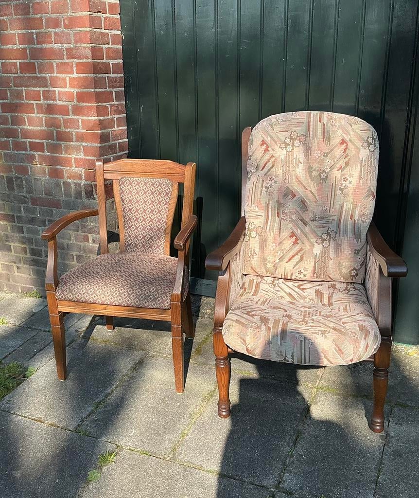 Senioren stoelen., Huis en Inrichting, Stoelen, Ophalen, Gebruikt, Grijs, Vijf, Zes of meer stoelen
