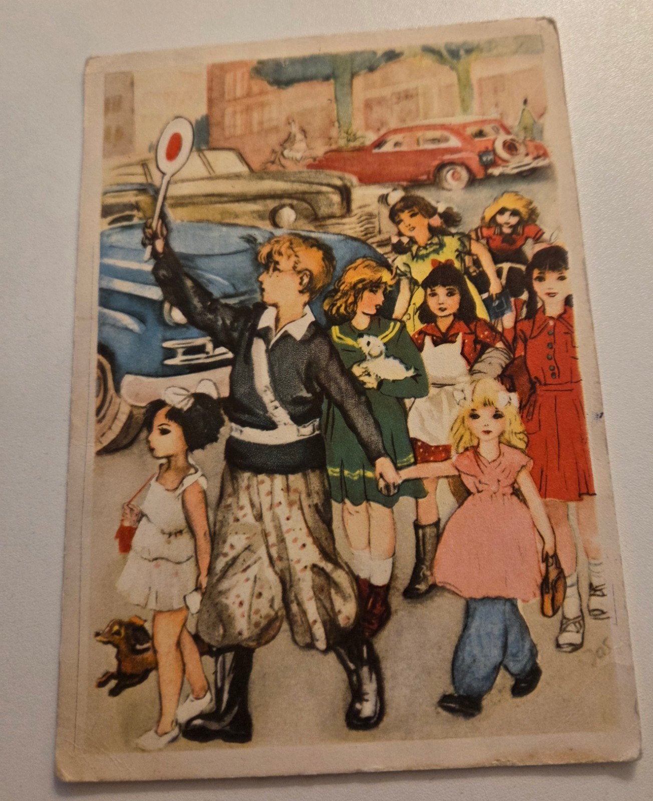 Verkeersbrigadier - Jos Ruting - 1950 - Voor het Kind, Verzenden, 1940 tot 1960, Gelopen, Kinderen