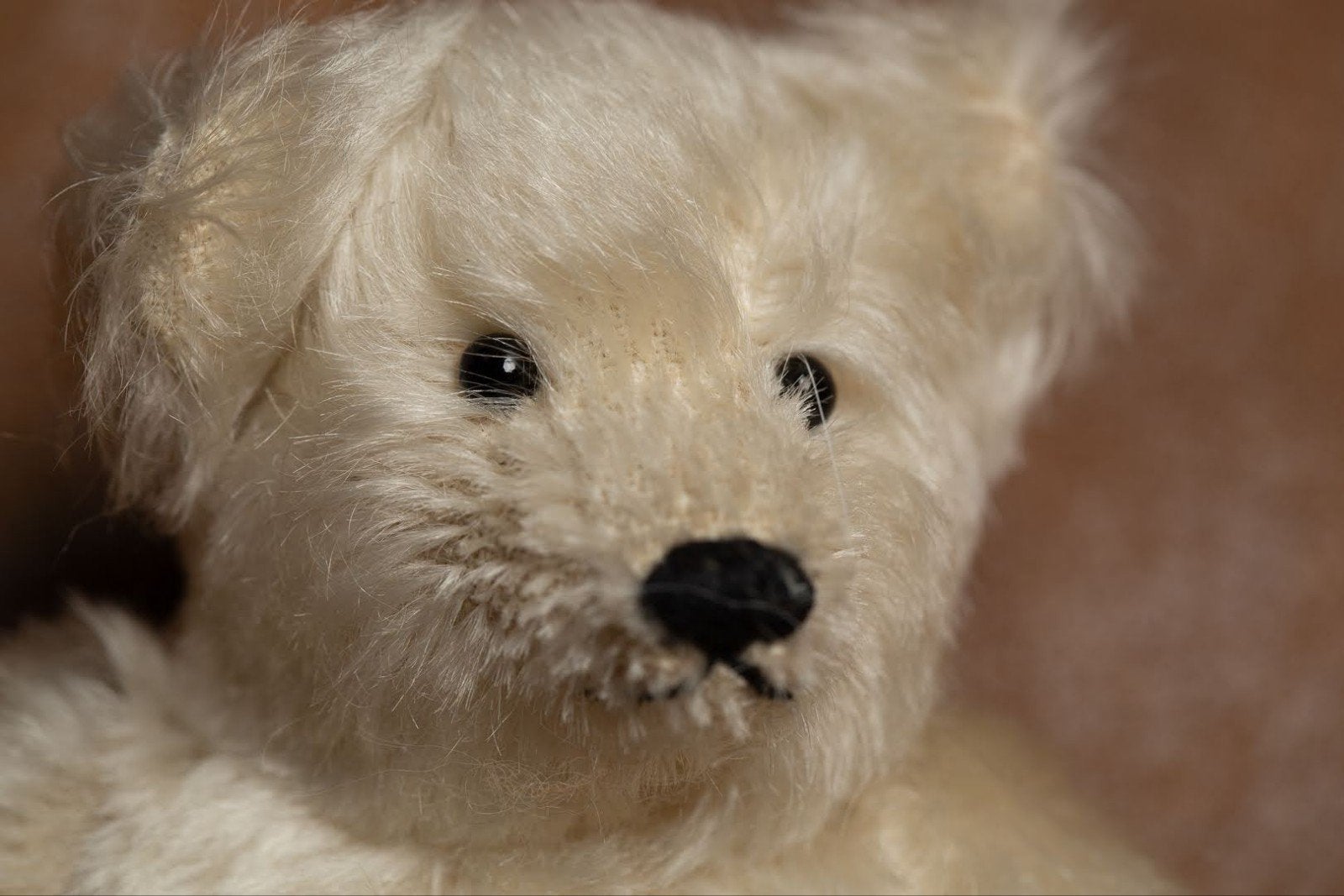 Syl Bears artist bear, crème mohair, handgemaakt (Sylvia van, Verzamelen, Ophalen of Verzenden, Zo goed als nieuw, Stoffen beer