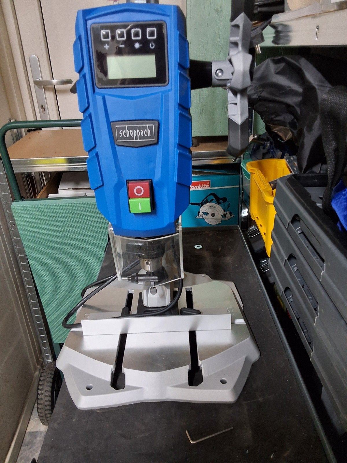 Scheppach kolomboormachine DP55 - Zo goed als nieuw, Ophalen of Verzenden, Zo goed als nieuw, 600 watt of meer, Kolomboormachine